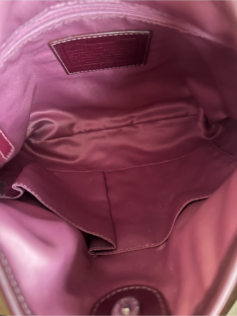 COACH Penelope Optic signature Hippie 2011 Plum Shoulder/Crossbody Bag - Picture 5 of 11